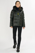 Купить Куртка зимняя big size болотного цвета 72117Bt