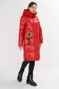 Купить Куртка зимняя красного цвета 72168Kr, фото 3