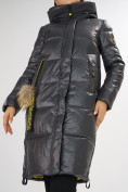 Купить Куртка зимняя темно-серого цвета 72168TC, фото 14