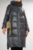 Купить Куртка зимняя темно-серого цвета 72168TC, фото 15