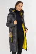 Купить Куртка зимняя темно-серого цвета 72168TC, фото 16
