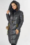 Купить Куртка зимняя темно-серого цвета 72169TC, фото 6