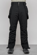 Купить Полукомбинезон утепленный мужской зимний горнолыжный черного цвета 7217Ch, фото 6