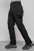Купить Полукомбинезон утепленный мужской зимний горнолыжный черного цвета 7217Ch, фото 7
