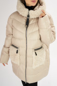 Купить Куртка зимняя big size бежевого цвета 72180B, фото 10