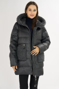 Купить Куртка зимняя big size болотного цвета 72180Bt, фото 5