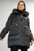 Купить Куртка зимняя big size болотного цвета 72180Bt