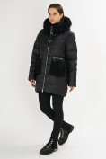 Купить Куртка зимняя big size черного цвета 72180Ch, фото 3