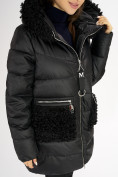Купить Куртка зимняя big size черного цвета 72180Ch, фото 12