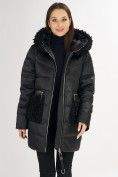 Купить Куртка зимняя big size черного цвета 72180Ch, фото 15