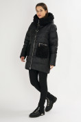 Купить Куртка зимняя big size черного цвета 72180Ch, фото 5
