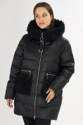Купить Куртка зимняя big size черного цвета 72180Ch, фото 8
