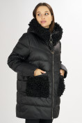 Купить Куртка зимняя big size черного цвета 72180Ch, фото 9