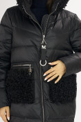 Купить Куртка зимняя big size черного цвета 72180Ch, фото 10