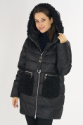Купить Куртка зимняя big size черного цвета 72180Ch