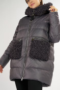 Купить Куртка зимняя big size темно-серого цвета 72180TC, фото 12
