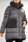 Купить Куртка зимняя big size темно-серого цвета 72180TC, фото 13