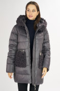 Купить Куртка зимняя big size темно-серого цвета 72180TC, фото 14