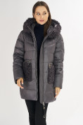 Купить Куртка зимняя big size темно-серого цвета 72180TC, фото 15