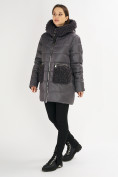 Купить Куртка зимняя big size темно-серого цвета 72180TC, фото 2