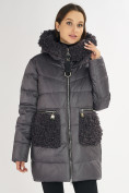 Купить Куртка зимняя big size темно-серого цвета 72180TC, фото 6