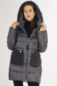 Купить Куртка зимняя big size темно-серого цвета 72180TC, фото 8