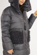 Купить Куртка зимняя big size темно-серого цвета 72180TC, фото 9