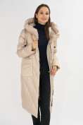 Купить Куртка зимняя бежевого цвета 72185B, фото 12