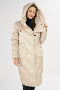 Купить Куртка зимняя бежевого цвета 72185B, фото 8