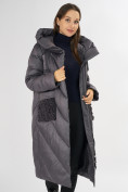 Купить Куртка зимняя темно-серого цвета 72185TC, фото 10
