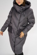 Купить Куртка зимняя темно-серого цвета 72185TC, фото 8