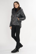 Купить Куртка зимняя темно-серого цвета 7223TC, фото 3