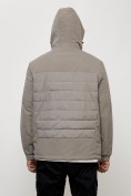 Купить Куртка молодежная мужская весенняя с капюшоном серого цвета 7302Sr, фото 8