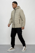 Купить Куртка молодежная мужская весенняя с капюшоном светло-зеленого цвета 7302ZS, фото 11
