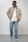 Купить Куртка молодежная мужская весенняя 2024 года бежевого цвета 7305B, фото 12
