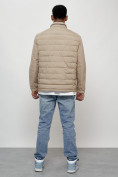 Купить Куртка молодежная мужская весенняя 2024 года бежевого цвета 7305B, фото 4