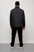 Купить Куртка молодежная мужская весенняя 2024 года черного цвета 7305Ch, фото 4