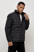 Купить Куртка молодежная мужская весенняя 2024 года черного цвета 7305Ch, фото 7