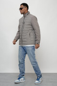 Купить Куртка молодежная мужская весенняя 2024 года серого цвета 7305Sr, фото 2