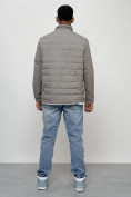 Купить Куртка молодежная мужская весенняя 2024 года серого цвета 7305Sr, фото 4