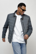 Купить Куртка молодежная мужская весенняя 2024 года темно-серого цвета 7305TC, фото 8