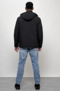 Купить Куртка молодежная мужская весенняя с капюшоном черного цвета 7307Ch, фото 15