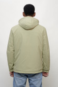 Купить Куртка молодежная мужская весенняя с капюшоном светло-зеленого цвета 7307ZS, фото 12
