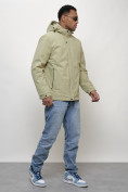 Купить Куртка молодежная мужская весенняя с капюшоном светло-зеленого цвета 7307ZS, фото 7