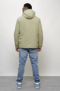 Купить Куртка молодежная мужская весенняя с капюшоном светло-зеленого цвета 7307ZS, фото 8