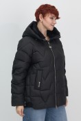 Купить Куртка зимняя женская из овчина стильная и модная черного цвета 7309Ch, фото 10