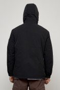 Купить Куртка молодежная мужская весенняя с капюшоном черного цвета 7312Ch, фото 18