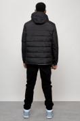 Купить Куртка молодежная мужская весенняя с капюшоном черного цвета 7317Ch, фото 13