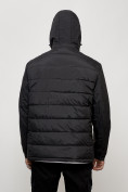 Купить Куртка молодежная мужская весенняя с капюшоном черного цвета 7317Ch, фото 15