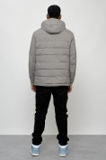Купить Куртка молодежная мужская весенняя с капюшоном серого цвета 7317Sr, фото 13